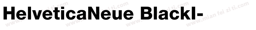 HelveticaNeue BlackI字体转换